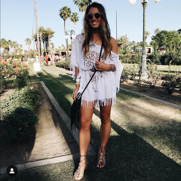 12th Tribe Other - 12th Tribe White Rinca Crochet Coverup